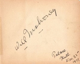 William James Mahoney Australian Theatre Manager 1930s Hand Signed Autog... - £31.96 GBP
