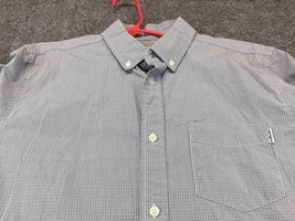 Carhartt Long Sleeve Button Up Dress Shirt Men’s Large Gingham Check Plaid - £10.83 GBP