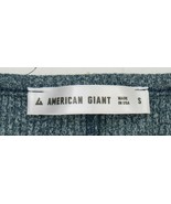 American Giant Gray Blue Body Con Short Sleeve Rib Knit Dress Womens Sma... - £55.63 GBP