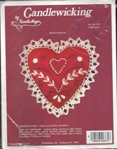 Needle Magic Candlewicking Kit #375 Dutch Heart NEW Red - $12.38