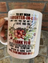 Daughter in Law Coffee Mug Love Mother MIL Ceramic Tea Cup Hot Drink Gift New - £1.52 GBP