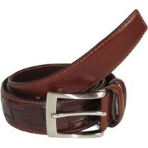 Men Genuine Leather Belt PIERO ROSSI Turkey Soft Full Grain Stitched #13... - $31.99