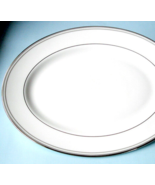Lenox Federal Oval 13" Serving Platter Platinum/Slate Banded Classics Ne... - $74.50