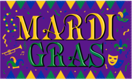 Mardi Gras Purple Confetti  3&#39;x5&#39; Flag ROUGH TEX® 100D - $23.76