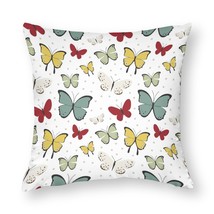 Mondxflaur Butterfly Pillow Case Covers for Sofas Couches Polyester Decorative - £8.69 GBP+