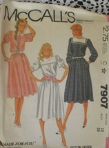 McCall&#39;s 7907 Misses Dresses Patterns Size 12 - $10.93