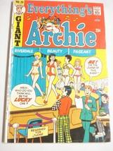Everything&#39;s Archie #29 Giant VG 1973 Archie Comics Swimsuit Beauty Contest - £7.05 GBP