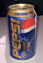 Pepsi Vintage 1999 Caffeine Free Blue W Gold Accents Soda Can - $6.80