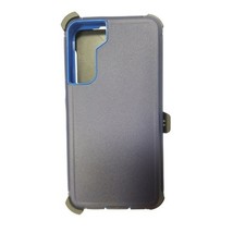 Heavy Duty Case Cover w/Clip Holster DARK BLUE/BLUE For Samsung S22 Plus 5G - $8.56