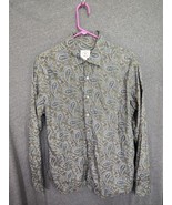 Brooks Brothers Shirt Men&#39;s XL Red Fleece Shirt Olive Paisley Button Up - $12.19