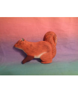 Vintage 1990 Handcarved &amp; Handpainted Wood Red Squirrel Refrigerator Magnet - £2.28 GBP