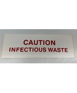 Caution Infectious Waste New Old Stock Adhesive Back - €14,58 EUR