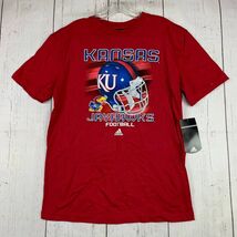 Kansas Jayhawks NCAA XL Adidas Casual T-Shirt Red New Youth - $237.43 MXN