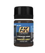 AK Interactive Streaking Grime Enamel 35mL - Panzer Grey - £15.06 GBP