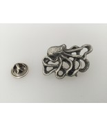 Octopus Pewter Lapel Pin Badge Handmade In UK - £5.86 GBP