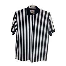 Soccer Mens Shirt Referee Shirt Size XL Black White Striped Halloween 1/... - $23.35