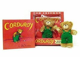 Corduroy Don Freeman Stuffed Animal and Book Stuffed Animal fits 18&quot; Dolls New - £18.56 GBP