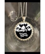 My Chemical Romance Mcr pretty rhinestones silver necklace beautiful gift - $27.41 CAD