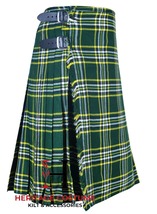 Scottish Traditional ST Patrick Tartan 8 Yard Kilt For Men&#39;s Custom Size Kilt - £54.95 GBP+