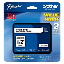 Brother Genuine P-Touch, TZe-231 2 Pack Tape (TZE2312PK) (0.47) x 26.2 f... - £33.03 GBP