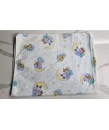 Vintage Disney Mickey Mouse Minnie Moon Blue Receiving Baby Blanket  27x34&quot; - £25.90 GBP