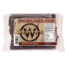 Weavers Smoked Meats Snack Sticks- Established in 1885 (Original, 2.5 LBS.) - $50.44