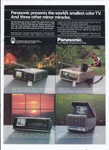 1984 Panasonic Print Ad Portable TV Electronics 8.5" x 11" - $19.75