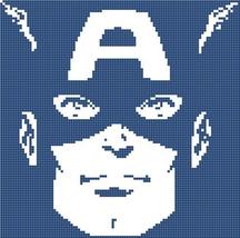 counted cross stitch pattern marvel captain america 99x98 stitches BN905 - £3.13 GBP