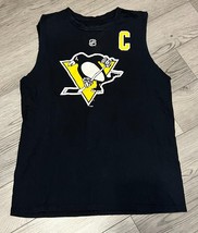 Sydney Crosby #87 Pittsburg Penguins Sleeveless Shirt Reebok Size M - £9.40 GBP
