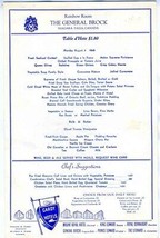 Rainbow Room Menu The General Brock 1946 Niagara Falls Ontario Cardy Hotels - $44.51