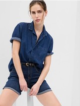 New Gap Women Girlfriend Denim Jeans Shorts Mid Rise 5&quot; Inseam Stretch Sz 27 28 - £21.23 GBP