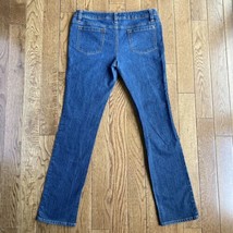 SO Straight Jeans Womens 13 Tall Long Midrise Stretch Denim Pants 35x32 - £6.84 GBP
