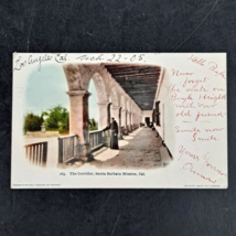 Antique 1905 Udb Post Card The Corridor Mission Santa Barbara, Ca - Posted - £6.36 GBP