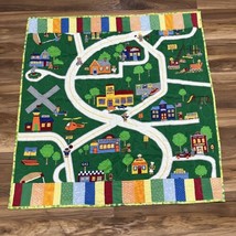 Project Linus Preschool Toddler Quilt City Town Theme Primary Colors 39.... - $21.84