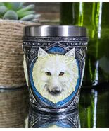 Full Moon Celtic Wicca Alpha White Wolf Spirit 2-Ounce Shot Glass Novelt... - $265.80 MXN