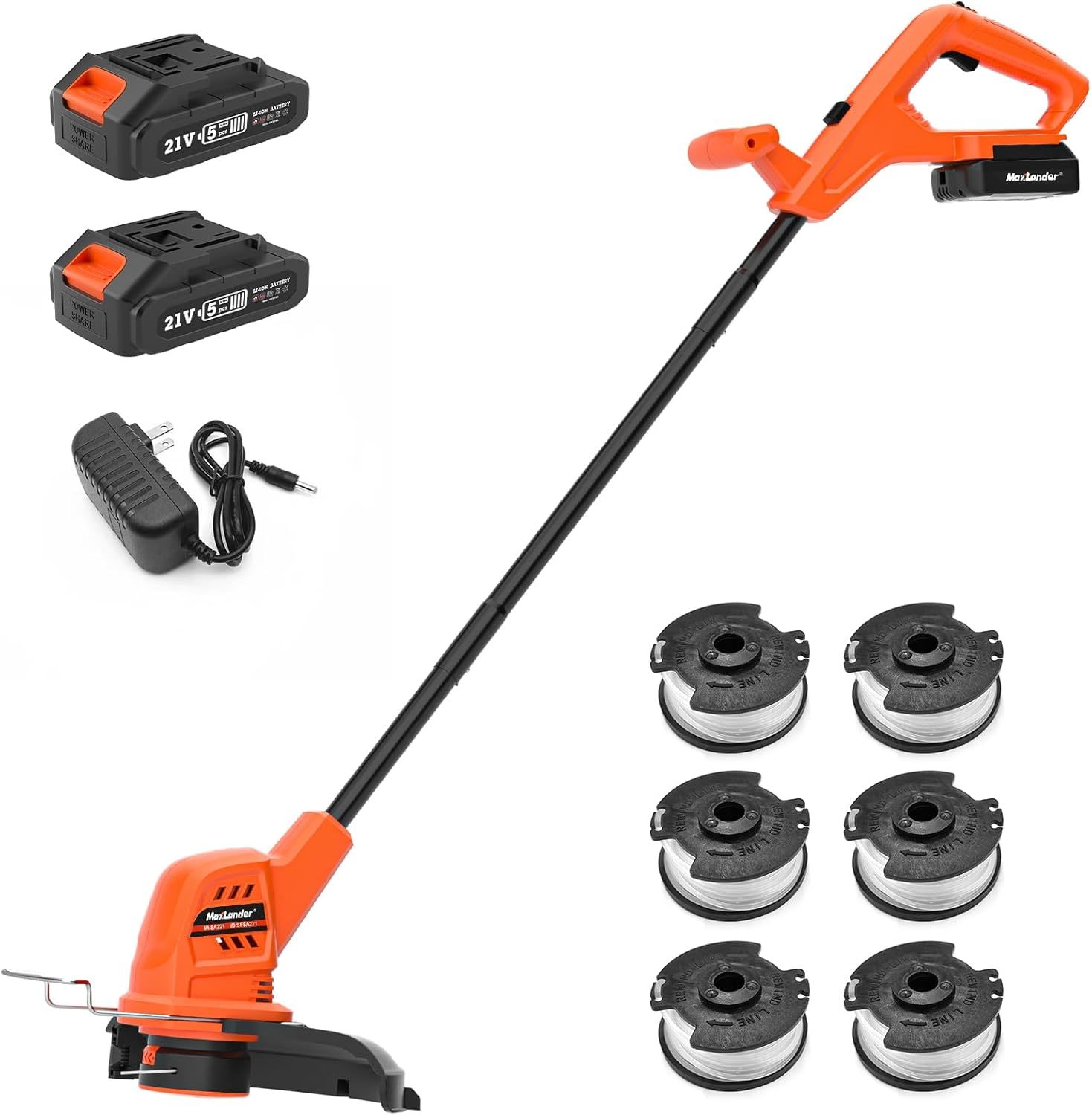 10 Inch Maxlander Cordless String Trimmer/Weed Wacker With 2 Pcs. 20V 2P... - $103.95
