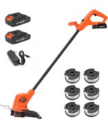 10 Inch Maxlander Cordless String Trimmer/Weed Wacker With 2 Pcs. 20V 2P... - $107.81 CAD