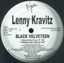 Lenny Kravitz &quot;Black Velveteen&quot; 2000 12&quot; Vinyl Promo 4 Mixes ~Rare~ Htf *Sealed* - £14.38 GBP