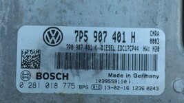 Porsche TDi Diesel Engine Computer Control Module ECM ECU PCM 7P5907401H image 4