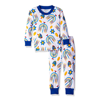 Sara&#39;s Prints Unisex Girls and Boys Cotton Long John HANUKAH Pajama Set SIZE 10 - $17.81