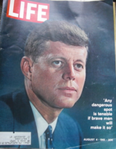 .  Life Magazine, August 4, 1961. Cover: John F. Kennedy, Back Cover: Coca Cola, - £58.84 GBP