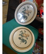 TWO Antique Oval Frames BUTTERFLY and ROSES...SALE...FREE POSTAGE USA - £46.70 GBP