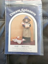 WELCOME doorstop doll goose sewing pattern uncut home decor Dream Spinners #142 - £7.43 GBP
