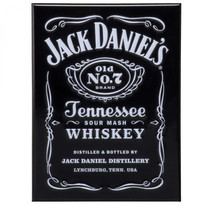 Jack Daniel&#39;s Label Embossed Magnet Black - £10.43 GBP