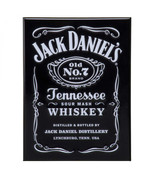 Jack Daniel&#39;s Label Embossed Magnet Black - £10.14 GBP