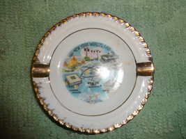World&#39;s Fair ceramic / UNITED NATIONS glass New York souvenir ash trays ... - $168.06 MXN