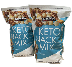2 Packs Kirkland Signature Keto Snack Mix 24 oz - £33.99 GBP