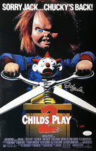 Ed Gale Signed Childs Play 2 11x17 Movie Poster Photo JSA ITP - £83.17 GBP