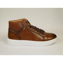 Men's Santino Luciano Ankle High Top Comfort Sneaker Dress Boot S-2452 Cognac image 8