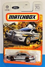 Matchbox 2023 MBX Highway #23 Ford Police Interceptor 70th Anniversary Silver - £3.09 GBP